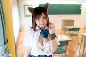 Nagi Tsukino raising her uniform skirt and lowers her panties